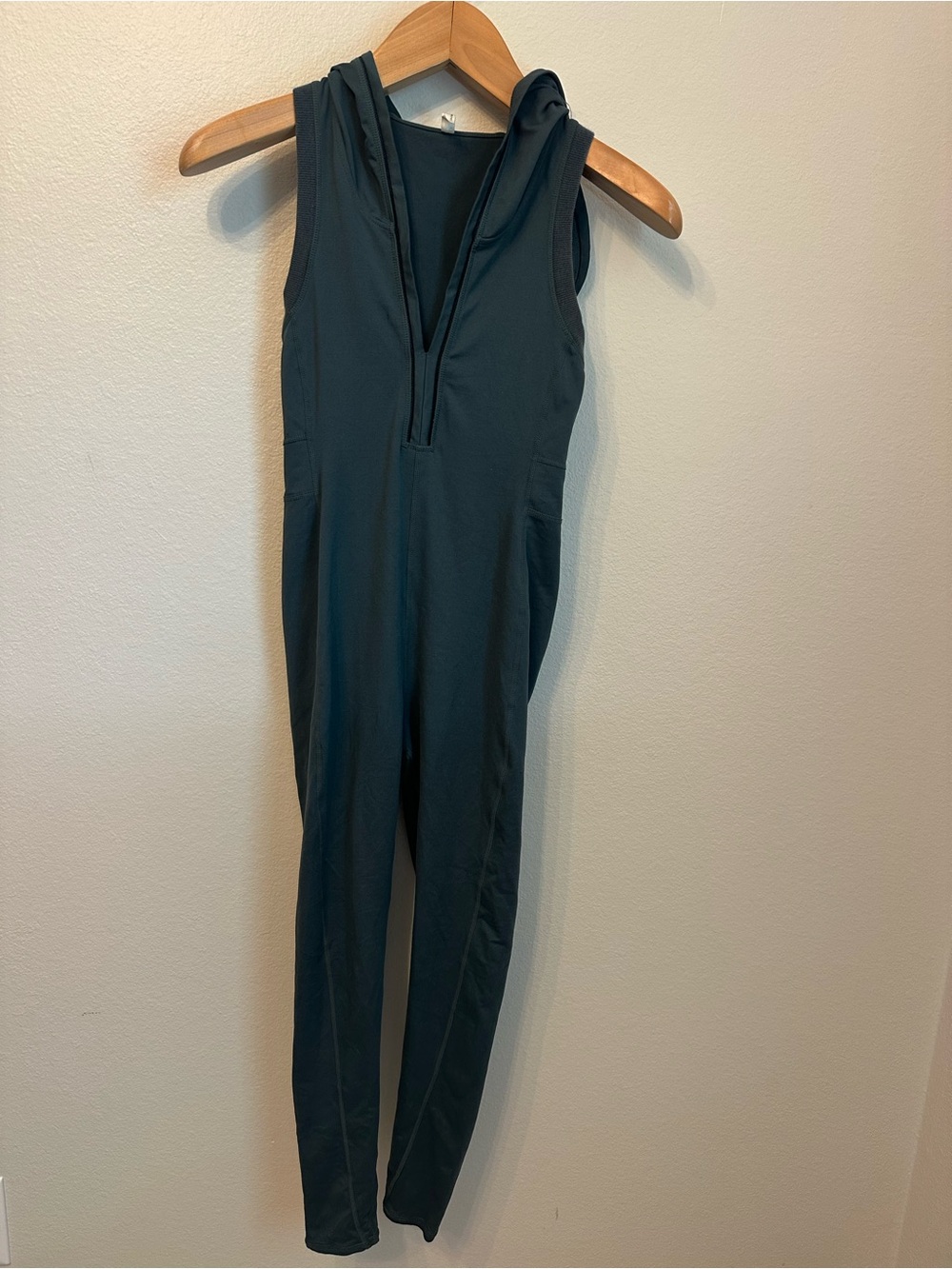 FP Movement Sleeveless Hooded Jumpsuit in Dark Teal
